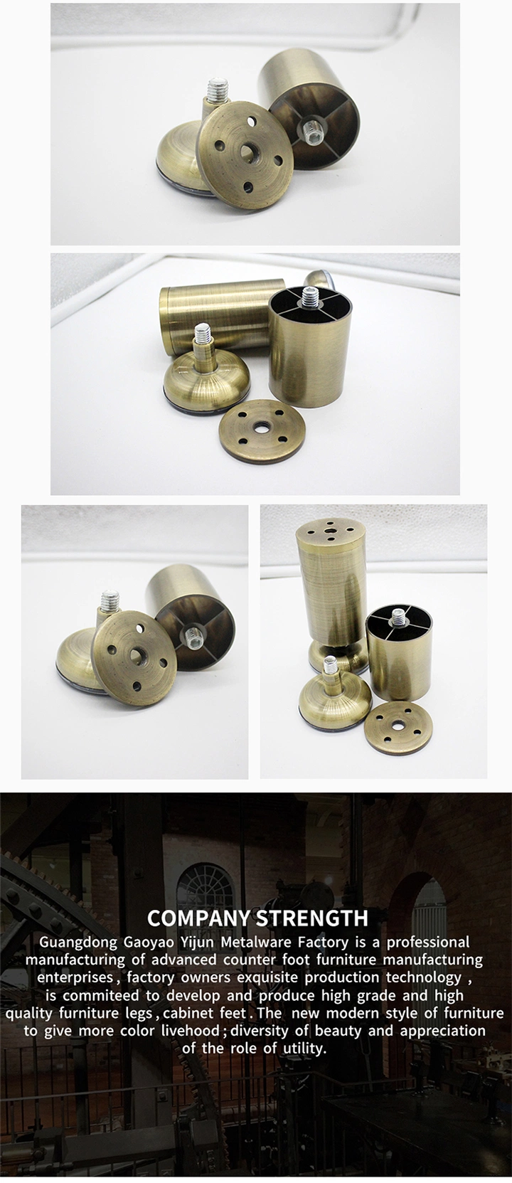 Antique Bronze Fittings for Furniture Gold Sofa Legs