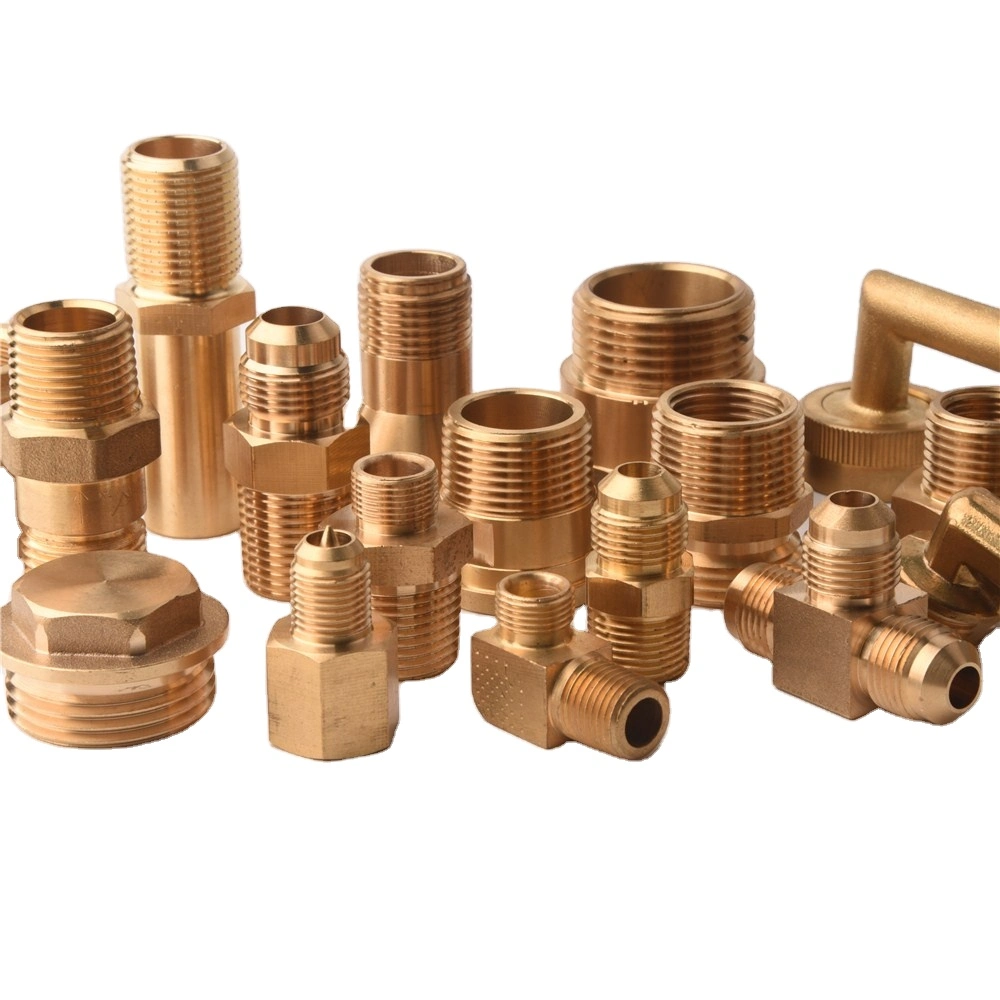 Brass L Pipe Elbow Coupling Union Sanitary Tap Connector Fitting for Water