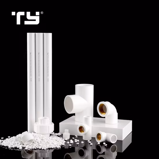 Raccordi per tubi idraulici per industria a gomito in plastica UPVC CPVC standard DIN Pn10 Pn16
